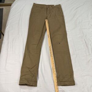 Rag & Bone Pants Men’s 30 Military Brown Zip Chino